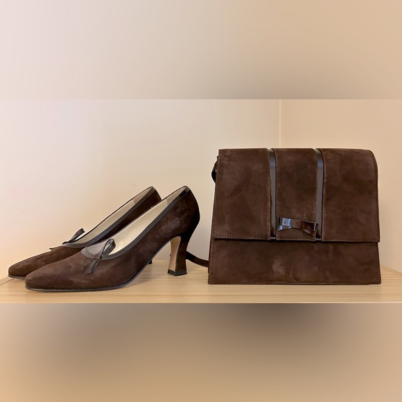 Matching Brown Purse and Shoes - Picture 1 of 13